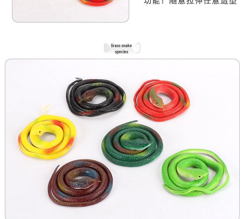 Tricky Snake Simulation Toy - 75CM Soft Rubber Prank Snake