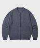 TY Ty Two-Way Round Knit Zip-Up_Gray