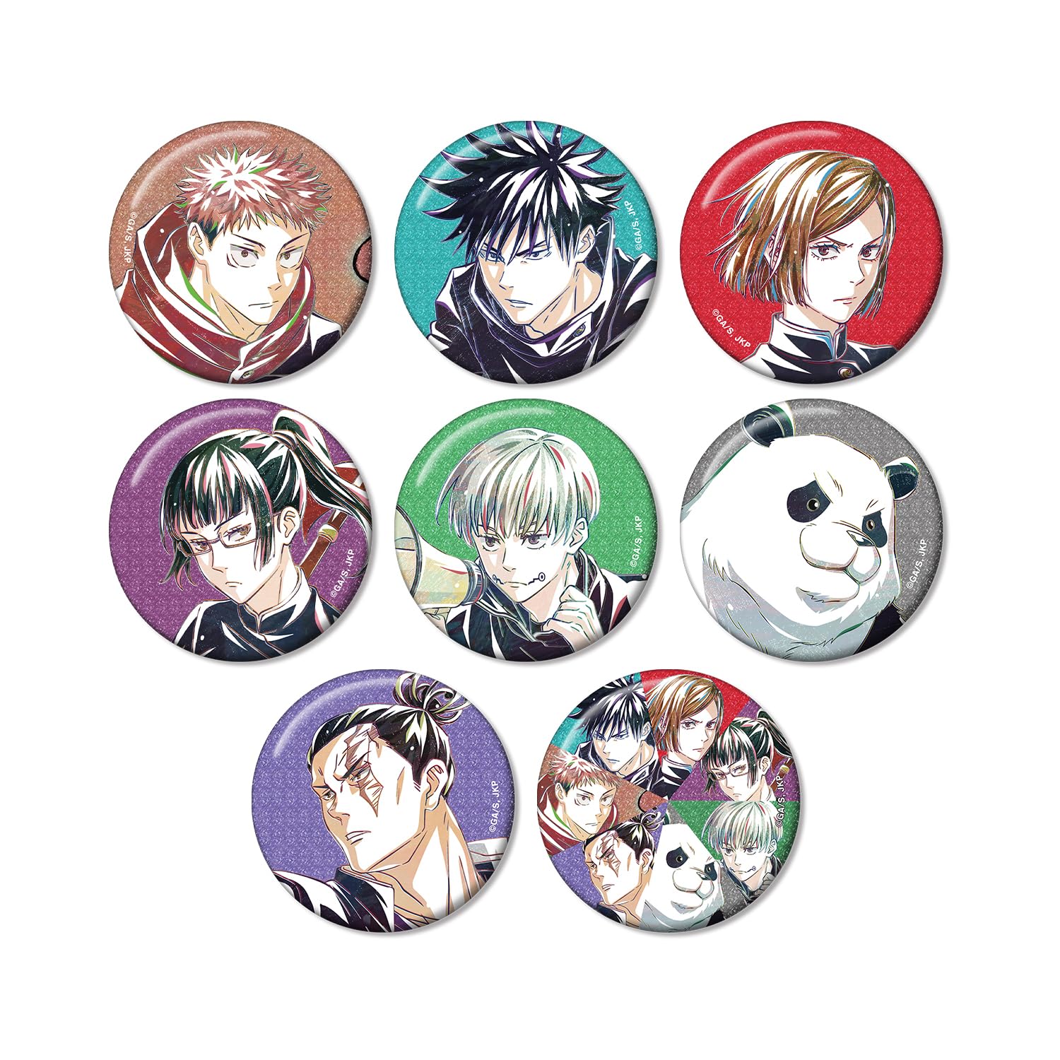

TV Anime Trading Ani Art 7th Edition Glitter Can Badge Box Jujutsu Kaisen ver.A 8-Piece