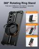 Oatsbasf Metal Magnetic Phone Case for Samsung Galaxy Z Fold 7 with Stand 360°Rotating for Magsafe Wireless Charging Frameless