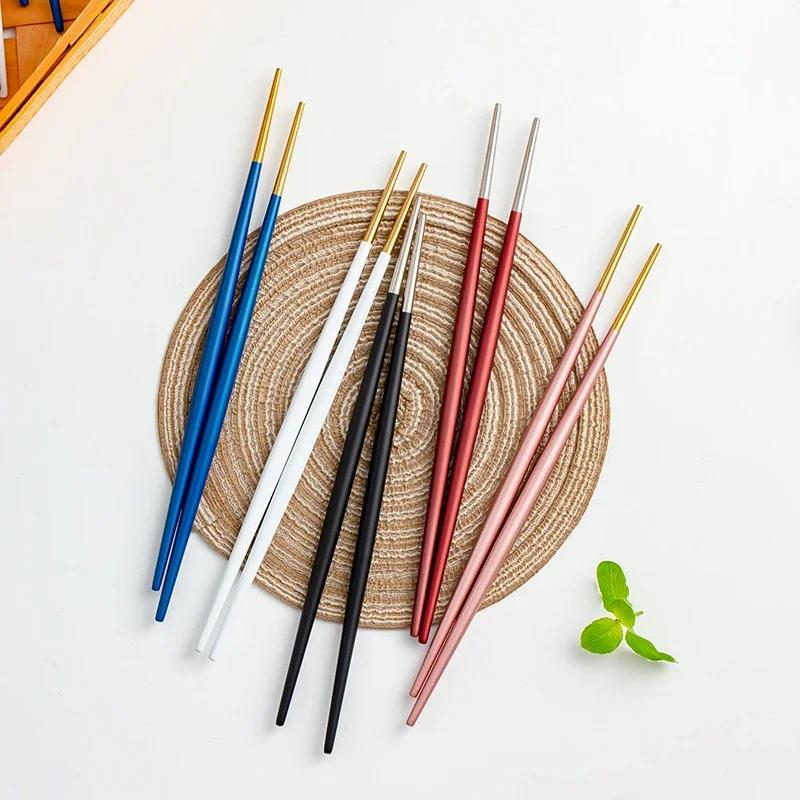 Non-slip Reusable Chopsticks for Sushi, Japanese Tableware, Chinese Gift (Pair)