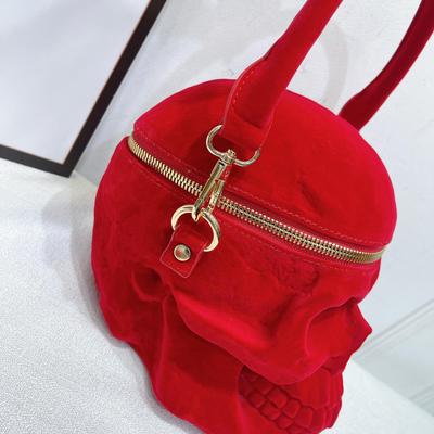 Erkek ve Kadınlar İçin Trend Kurukafa Yansıtıcı Omuz Çantası - Günlük Avrupa ve Amerikan Tarzı