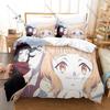 Cool Hinagiku & Sakura Spring Ritual Art Print Duvet Cover + 2 Pillowcases Twin Full Queen King Fantasy Anime Bedding Set