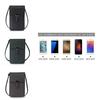 Women Transparent Touch Screen Mini Phone Pouch Shoulder Strap Mobile Bag With Snap Closure