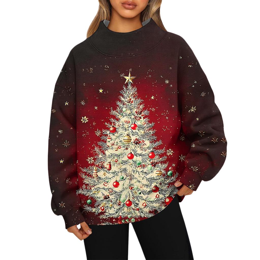 Genser for kvinner Sport Flanell Genser Langermet Topp Casual V-hals Genser