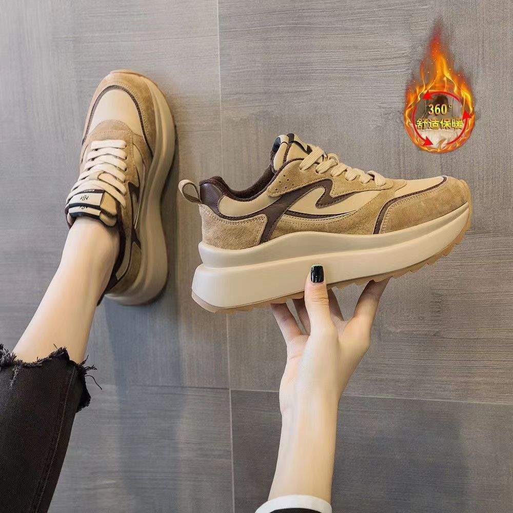 Dad shoes children ins tide shows high Forrest Gump shoes casual sports shoes wear-resistant round head women's shoes