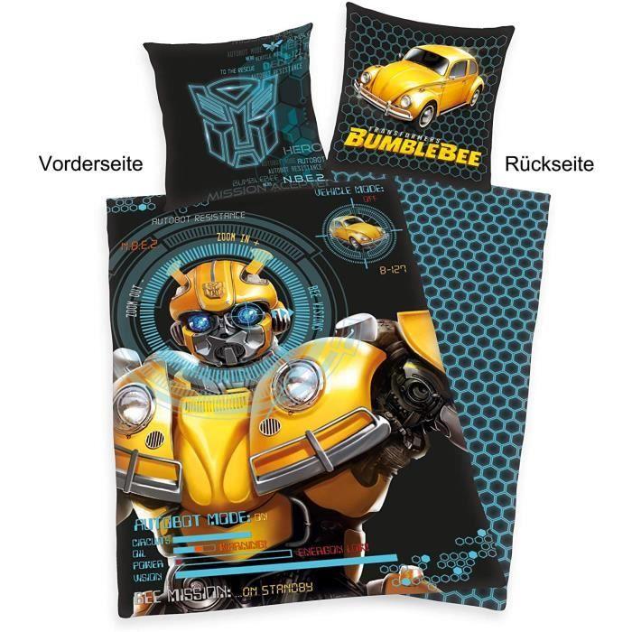 Parure de Lit - Herding - Transformers - Réversible - 135 x 200 cm - 2 pièces - Jaune