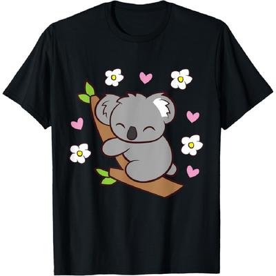 Koala Cute Koala Bear With Flowers Australia Koala T-Shirt