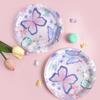 Butterfly Party Tableware Set  Butterfly Pattern Paper Plate Napkin Cup Disposable Tablecloth for Baby Shower Birthday Supplies