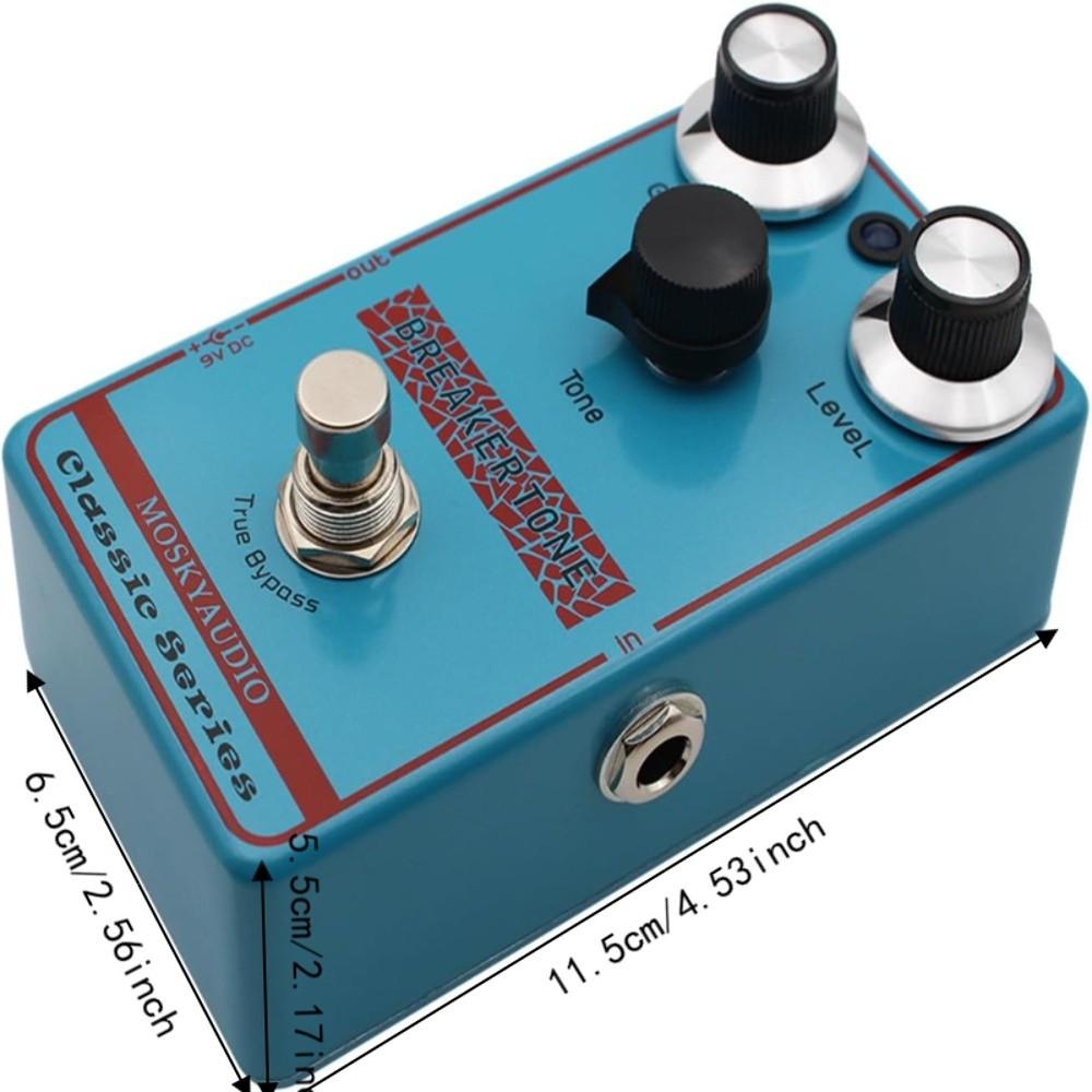 Aluminum Alloy Distortion Guitar Pedal Blue Breaker Pedal Overdrive Guitar Pedal  For Guitar