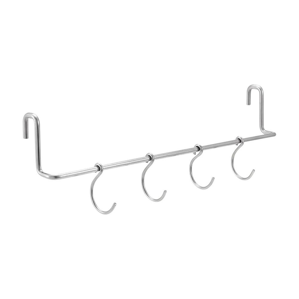 

Table Side Storage Hanger Stainless Steel Outdoor Table Extender with S Hooks Household Camping Storage Gear for Mugs Umbrellas срібний