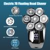 Head Shavers for Men 7D, Cordless Bald Head Shaver Wet&Dry Waterproof Electric Razor for Men with LED Display Grooming Kit