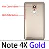Original Back Cover For Xiaomi Redmi Note 4X Note 5 Note 6 Pro Back Door Rear Housing Cover With Volume Side Button Key