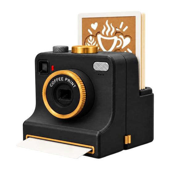 Barista kafijas printeris 3D drukāta latte