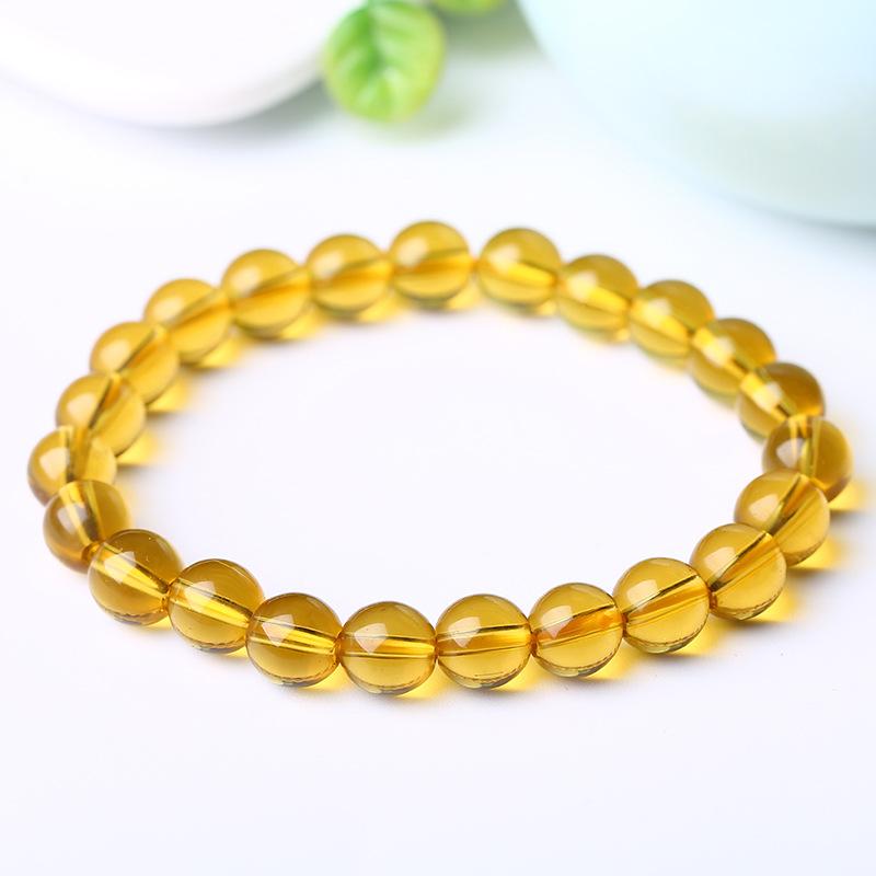 Artificial Crystal Bracelet, Single-loop Glass Pendant Bracelet, Elastic String Bracelet