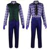 The Joker Cosplay Costume Clown Full Set Coat Shirt Vest Tie Suit Outfits Joker Full Set For Men Halloween Costumes