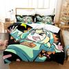 3d Anime Kawai Young Girls Amano Pikame Beding Set Printed With Pilowcase Bed Soft Duvet Cover Soft Single Double Quen Super King-Sized Dimensionsd
