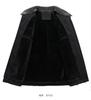 Woodpecker Dad Winter Coat: Velvet-Thickened Down Cotton Jacket for Middle-Aged & Elderly, Lapel Design, Warm Cotton Clothing.