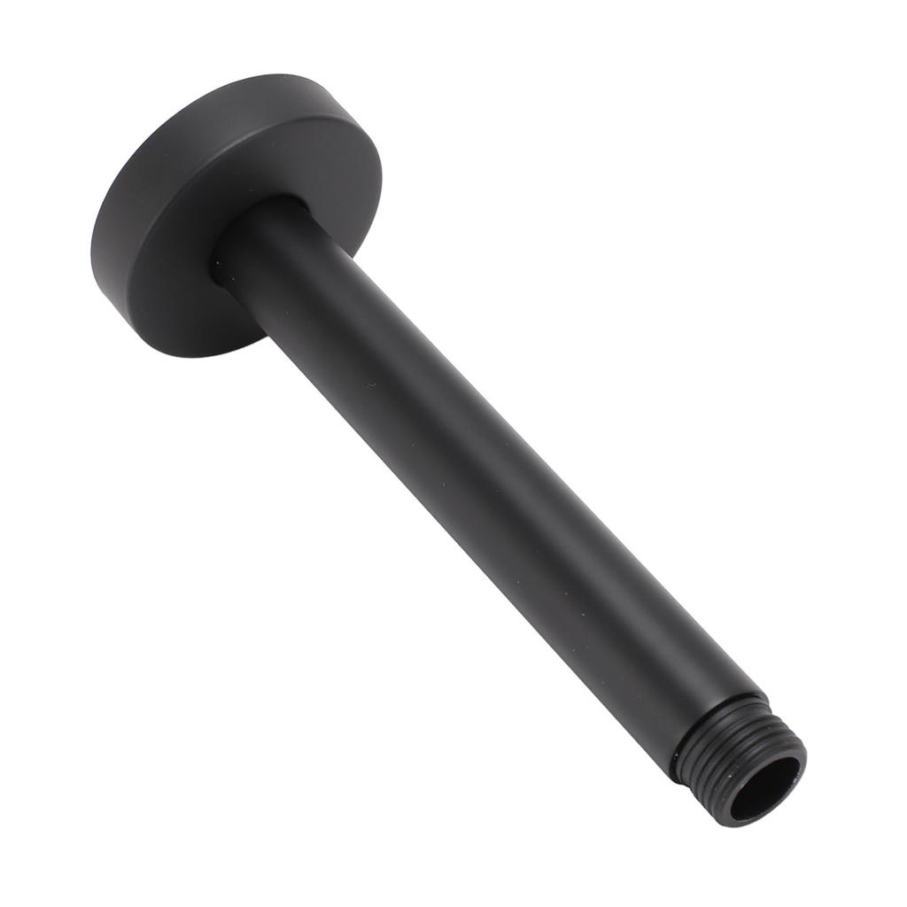 Shower Head Extension Arm Wall Mount Stainless Steel Black Matte Easy Install Shower Pipe Extender