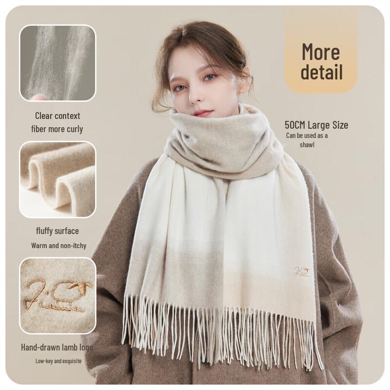 JIUMU 100% Cashmere Women's Scarf & Shawl