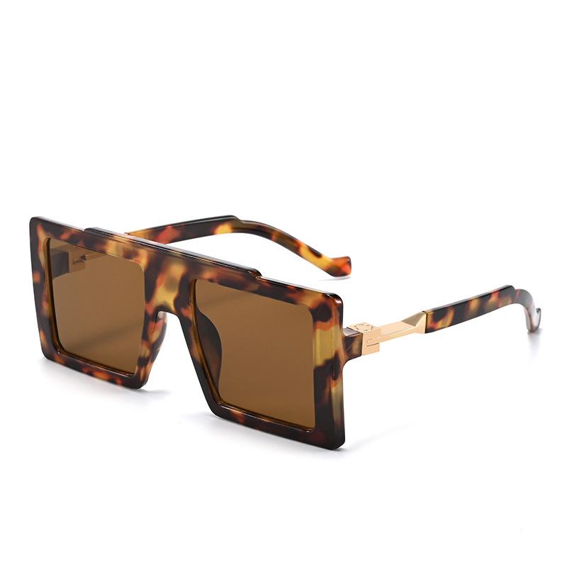 New High Quality Retro Gradient Square Women Sunglasses Luxury Brand Thick Frame Design Men Casual Versatile Glasses Uv400