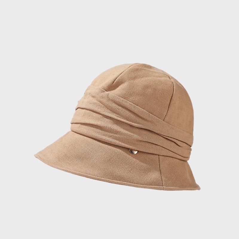 

Cotton and Linen Fisherman Hat Women s Solid Color Sun Protection Basin Hat Sunshade Hat