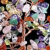 Money Tree (White Quartz, Citrine, Amethyst, Rose Quartz, Red Agate, Peridot, Dongling Jade) Crystal Cluster Natural Stone Purification Feng Shui Orna