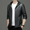 Genuine Leather Jacket for Men, First-layer Sheepskin, Middle-aged and Elderly Dad Leather Jacket, Middle-aged Coat