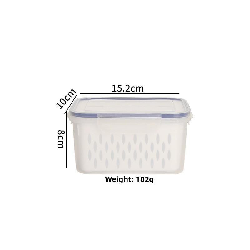 Refrigerator-Safe Food-Grade Kitchen Large-Capacity Fruit Storage Tupperware with Airtight Seal