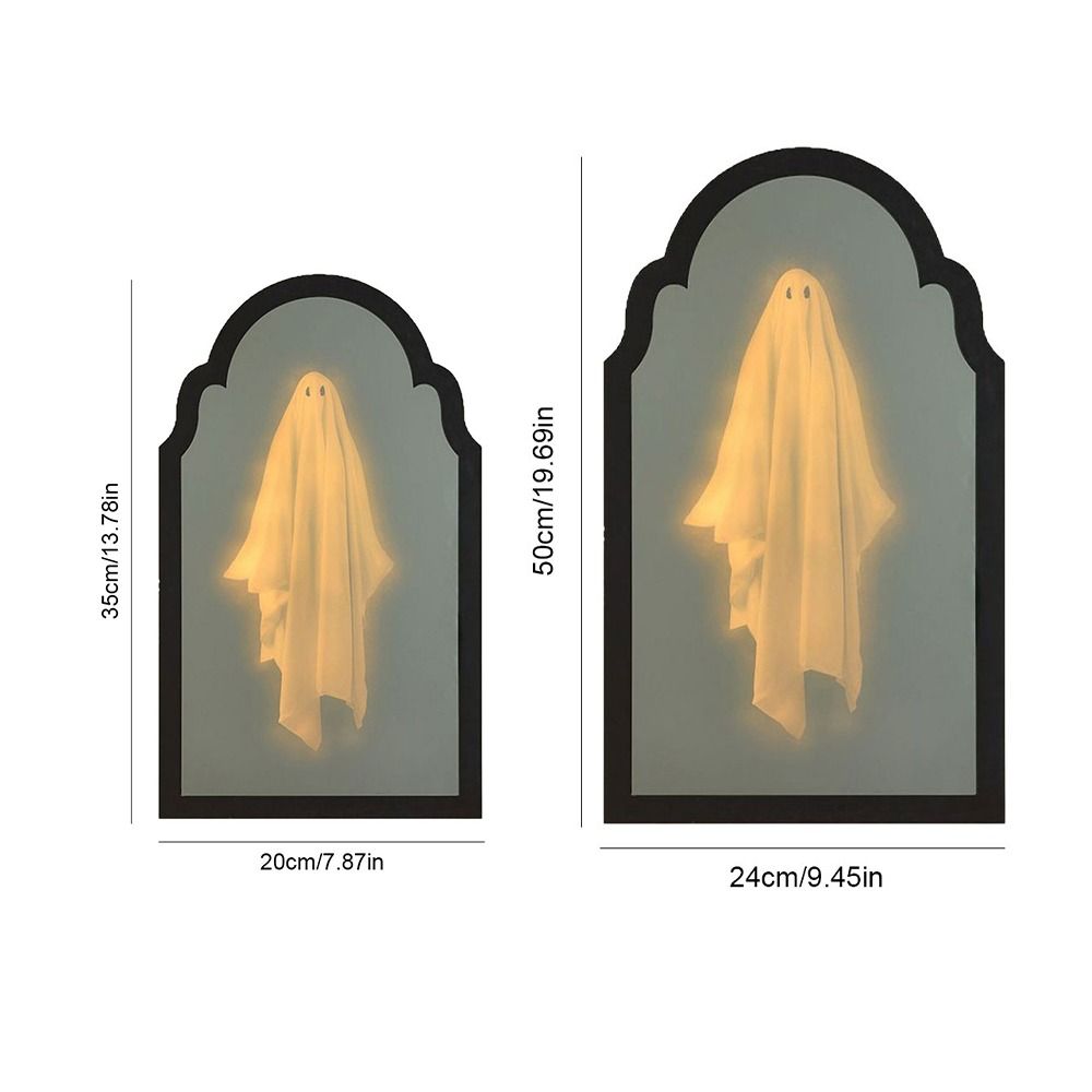 Lumière Miroir Hologramme Fantôme USB Miroir Holographique Lumineux Décor Miroir Illusion Fantôme Effrayant Mur de Maison
