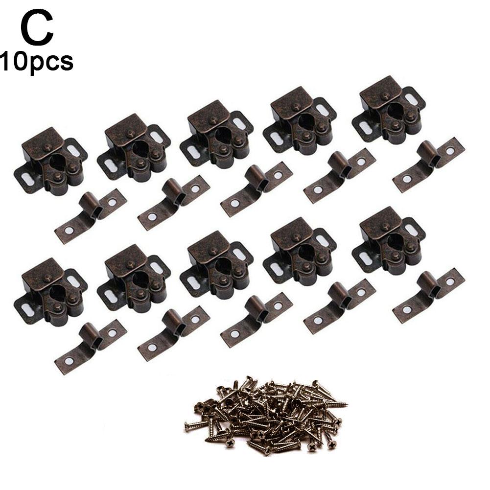 Zăvor cu arc pentru ușa dulapului, cu închizătoare dublă cu rolă - Accesorii hardware pentru mobilier vintage pentru RV, camper, dulap, sertar