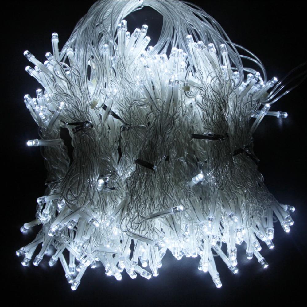 Led Icicle Curtain Battery Box String Light Fairy Christmas Light Garland Christmas New Year Wedding Home Room Patio Party Decor