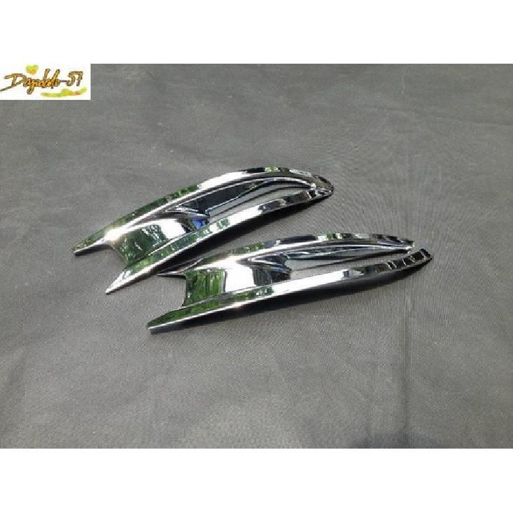 2Pcs Fit For Mazda 3 Axela 2014-2016 ABS Chrome Rear Bumper Fog Light Cover Trim
