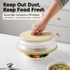 Foldable Microwave Splatter Cover with Steam Drain Drain Basket Plate Cover  Kitchen