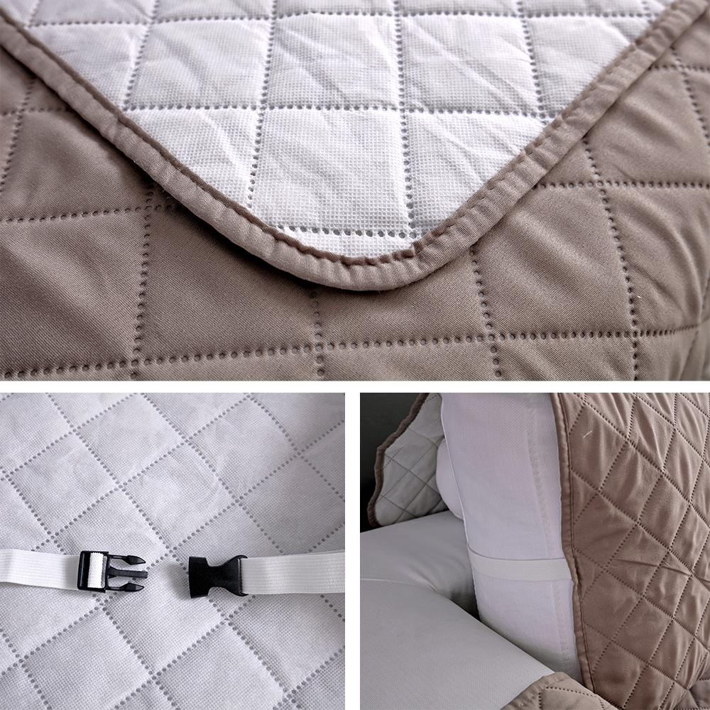 Plain Color Sofa Cover Gentle Removable Sofa Cushion Cover Protector Living Sofa Pet Mat Washable Couch Covers Slipcovers 1 /2 /3 Seat