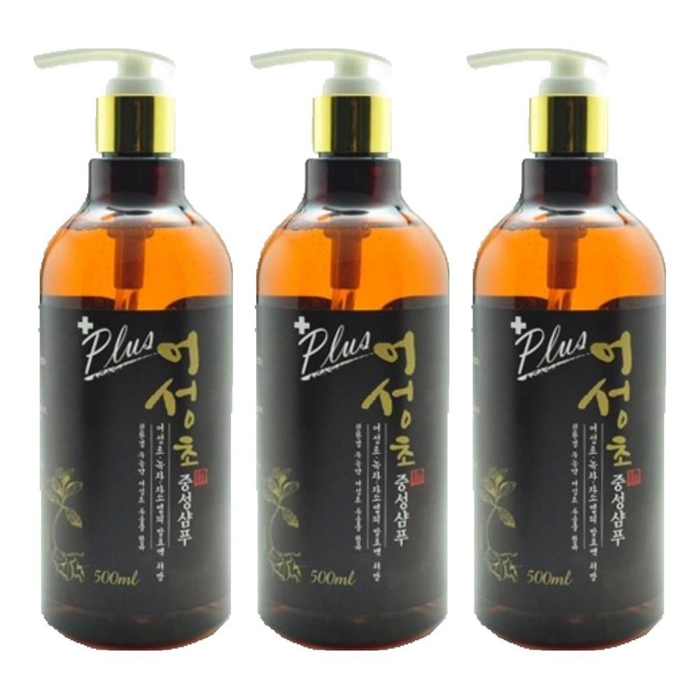 Houttuynia Cordata Neutral Shampoo 500ml 3 Pcs