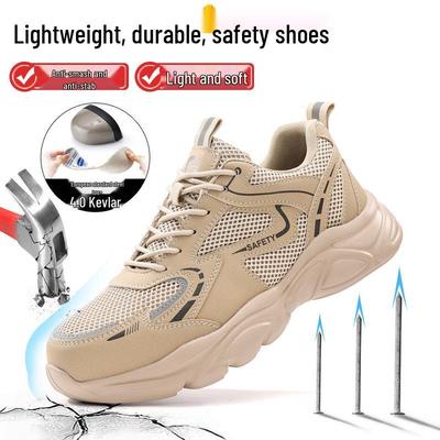 2026 Heren Lichtgewicht Veiligheidsschoenen: Anti-verbrijzeling, Anti-lek, Comfortabel bij Lang Staan, Slijtvaste Werkschoenen