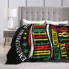 Juneteenth Black History Blanket Celebrating Black 1865 Flannel Throw Blanket Summer Decoration Soft Warm Bedspreads