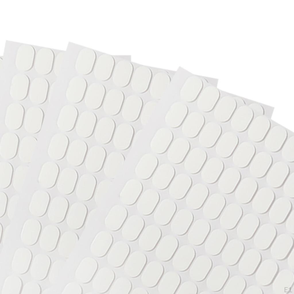 5 Sheets Sticky Double Sided Tape/ Transparent/ Side Glue Nail Stickers for Art Practice