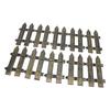 10pcs Miniature Fence Lifelike Rustic Decorative Plastic Small Fence Ornament for Hotel Shopping