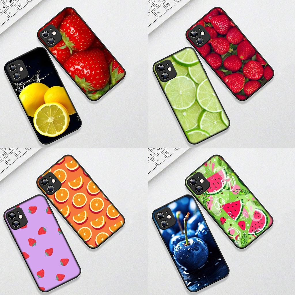 Soft Cover for OPPO A38 A18 A17 A40 A60 A80 A16 A78 A79 A54 A55 A57 4G 5G Coque Phone Case Cherry Strawberry Fruit Summer