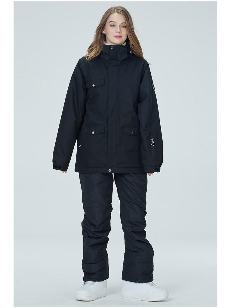 Men's and Women's Winter Ski Suit: Snowboard Jacket and Pants Set, Warm and Thickened for Outdoor Snow Sports.