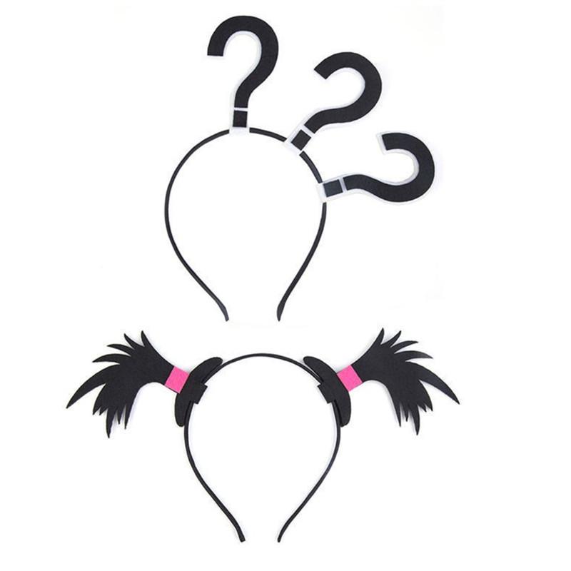 Personalized Halloween Arrow Headband & WiFi Exclamation Hair Clip for Braids