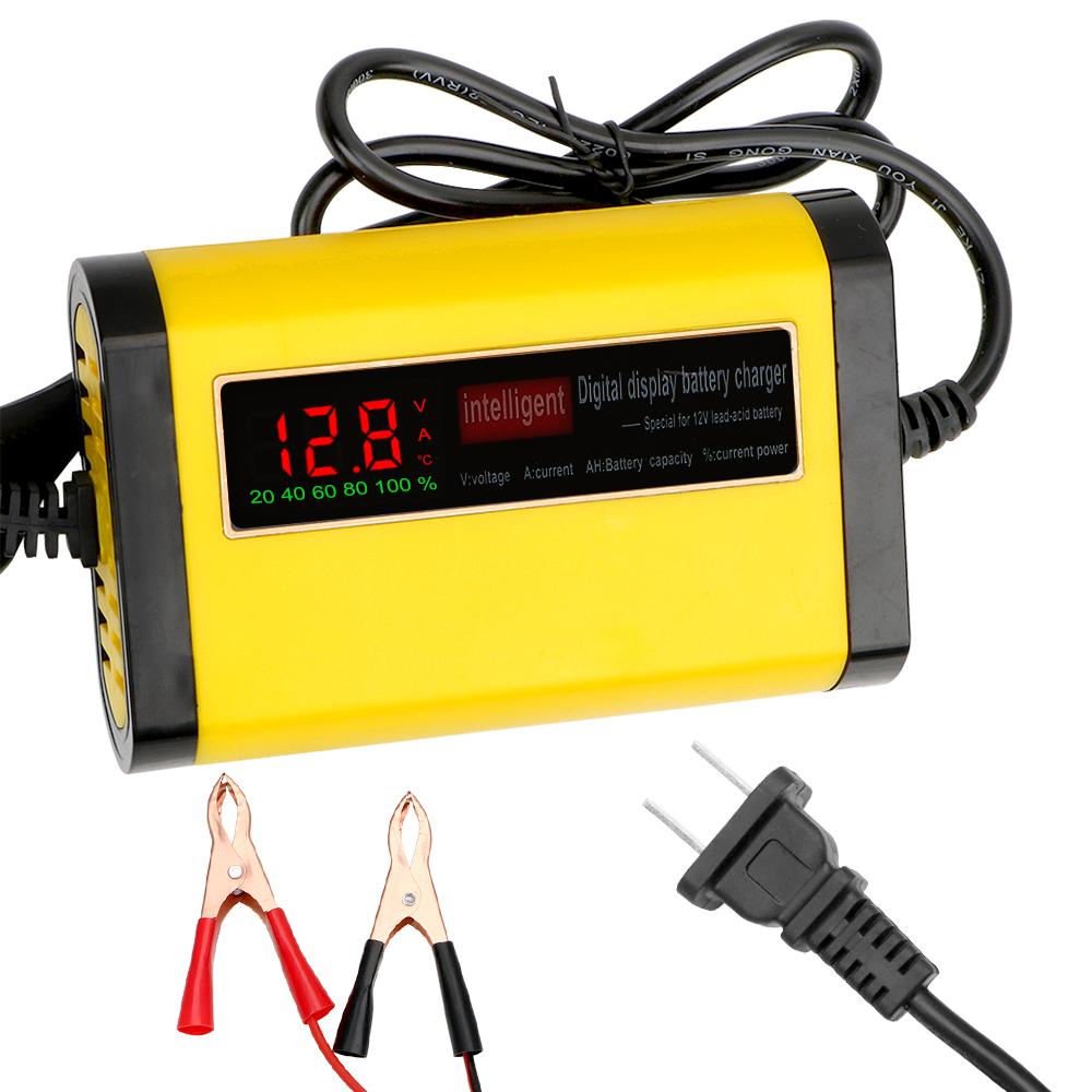Smart 2A Fast Power Charging 3 Stages Lead Acid AGM GEL Battery-chargers Automatic Car Battery Charger Motorcycle Accessories