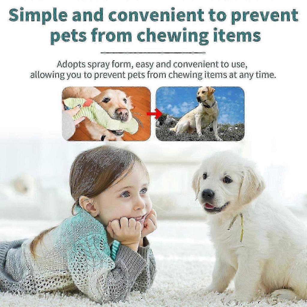 Bitter Spray for Dogs To Stop Chewing and Licking, Pet Anti-chew Bitter Spray, No Chew Spray for Dogs Cats, Protecting Furniture