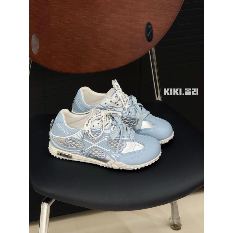 

Niche catwalk dad shoes women s tide inner height increase design sense color matching platform casual sports shoes women 40 синій