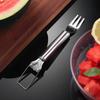 Stainless Steel Watermelon Cutting Tool, New Fruit Splitter, Dicer, Pulp Digger, Double-headed Fruit Fork