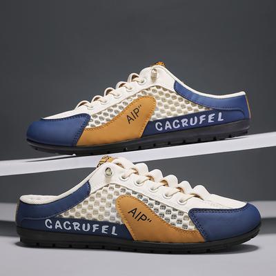 New Summer Half Slippers Casual Shoes for Men Classic Man's Flats Sports Shoes Breathable Slip-On Loafers Sneakers Male Slippers
