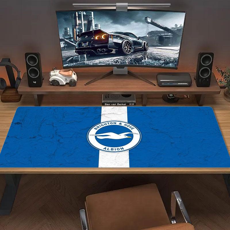 Brighton & Hove Albion Large Size Mouse Pad Large Gaming Table Cushion Non-slip Laptop Tablet Big Mousepad XXL Mat Mini PC Playmat With Lock Edge