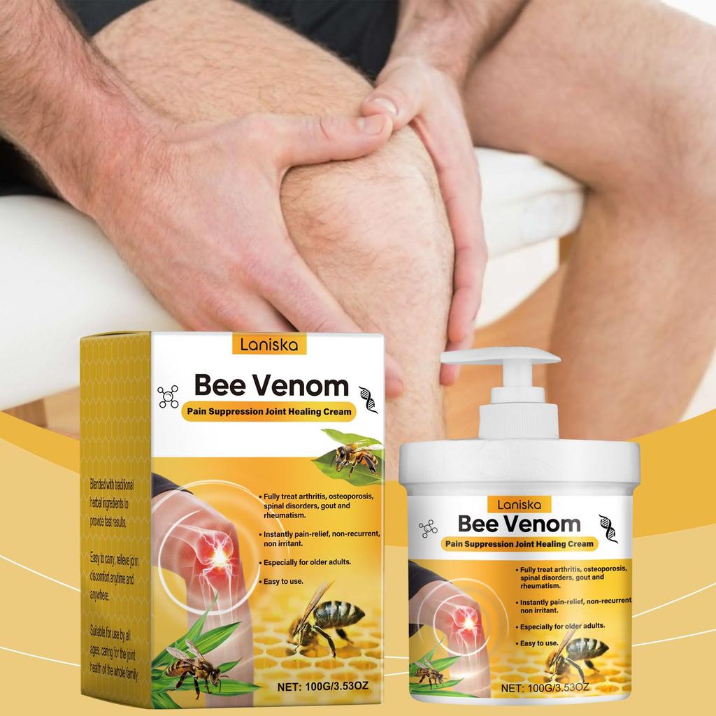 100g Bee Venom Joint Care Cream Relieve Back Wrist Knee Joint Discomfort Daily Massage Care Cream